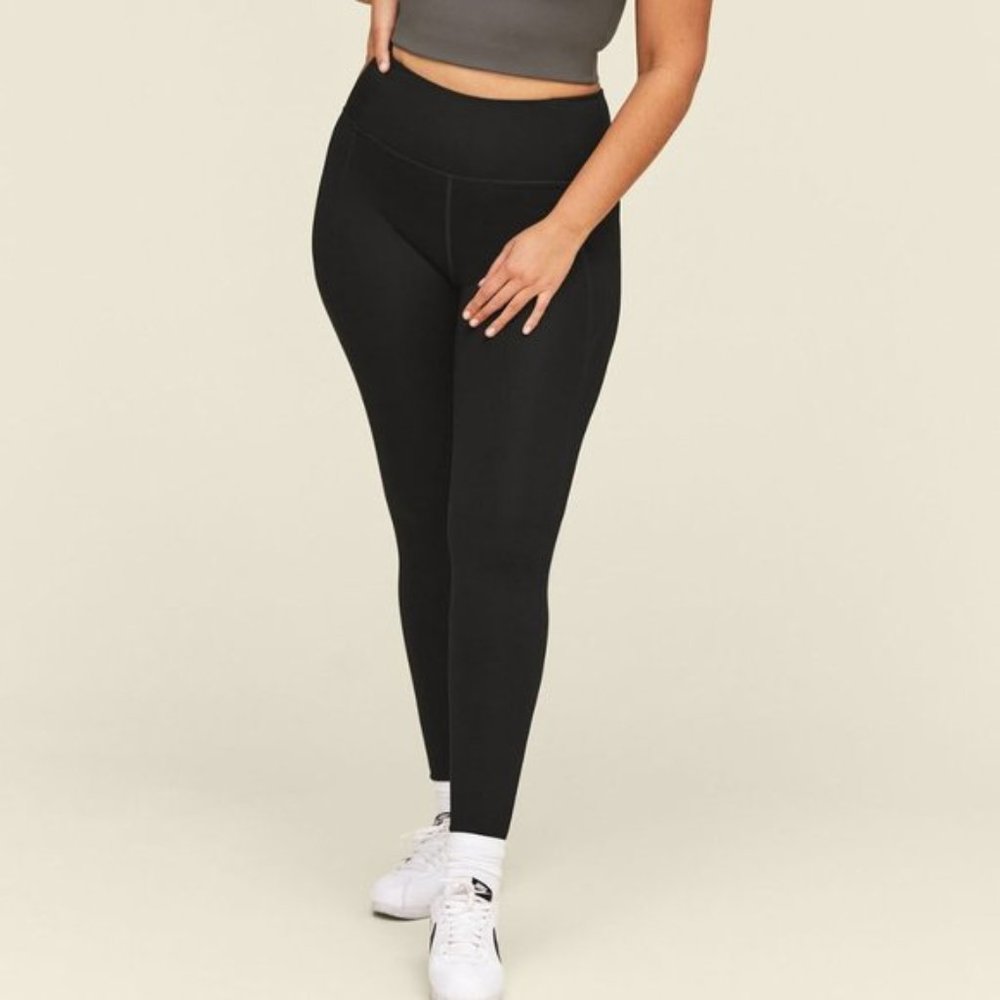 Girlfriend Collective Black High-Rise Leggings, L